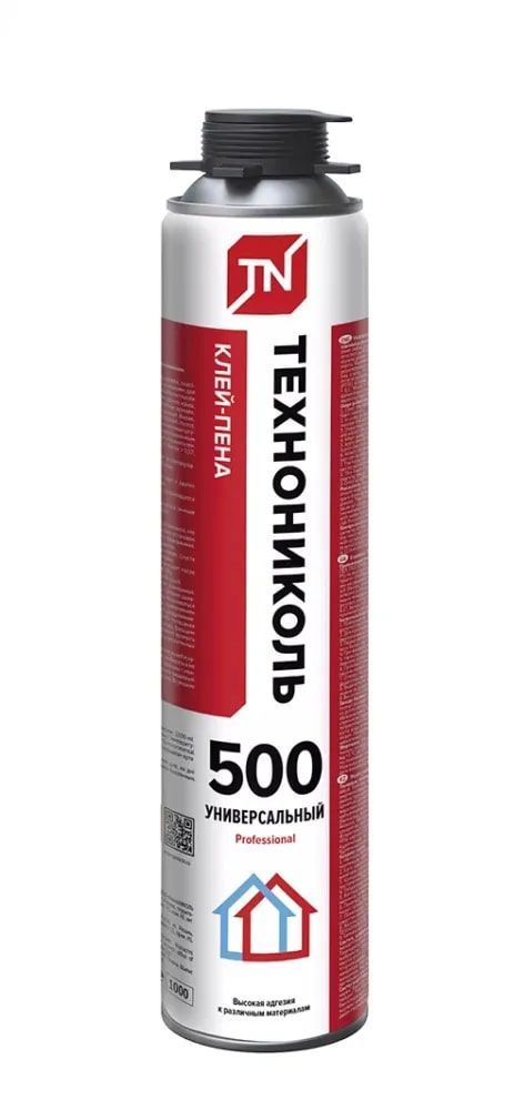 Клей-пена полиуретановый Технониколь PROFESSIONAL 500, 1000 мл
