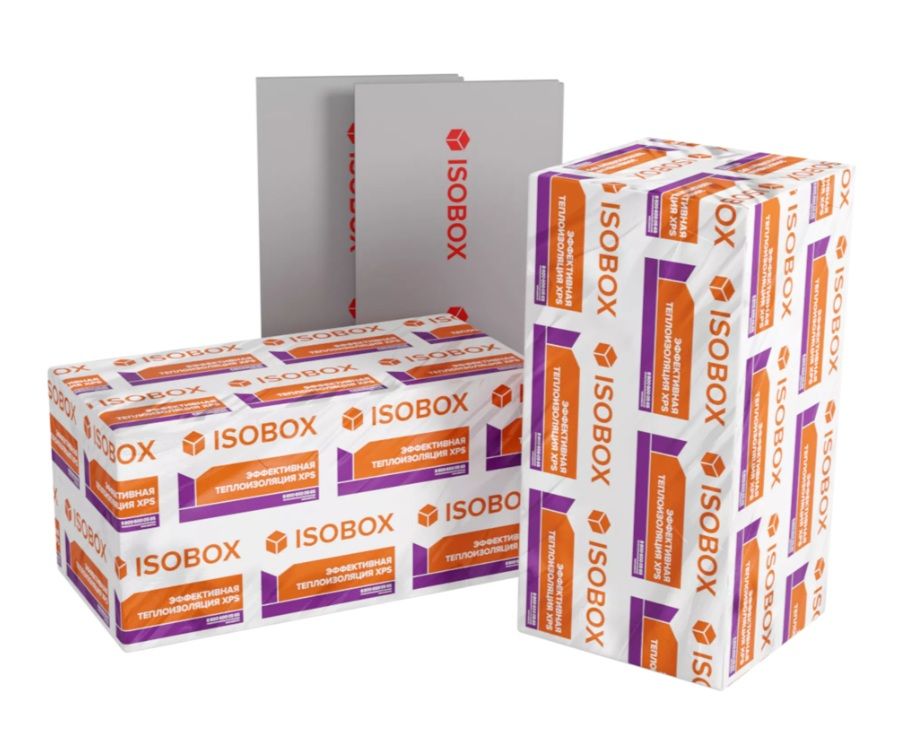 Экструдированный пенополистирол (ЭППС, XPS) Технониколь ISOBOX 150, 100 мм, 4 плиты, 2.73 м2