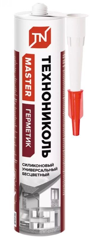 Герметик силиконовый прозрачный универсальный Технониколь, 280 мл.