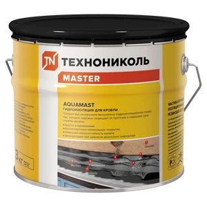 Мастика битумно-резиновая Технониколь AquaMast для кровли 3 кг