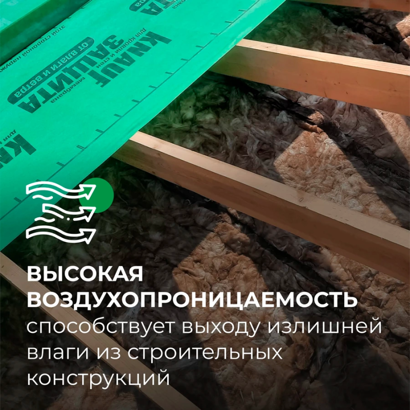 Cупердиффузионная мембрана Кнауф Защита AX 60 м2