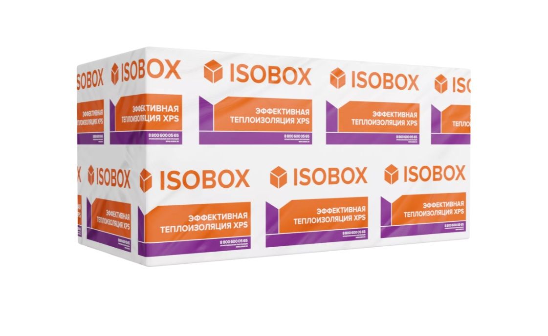 Экструдированный пенополистирол (ЭППС, XPS) Технониколь ISOBOX 150, 100 мм, 4 плиты, 2.73 м2