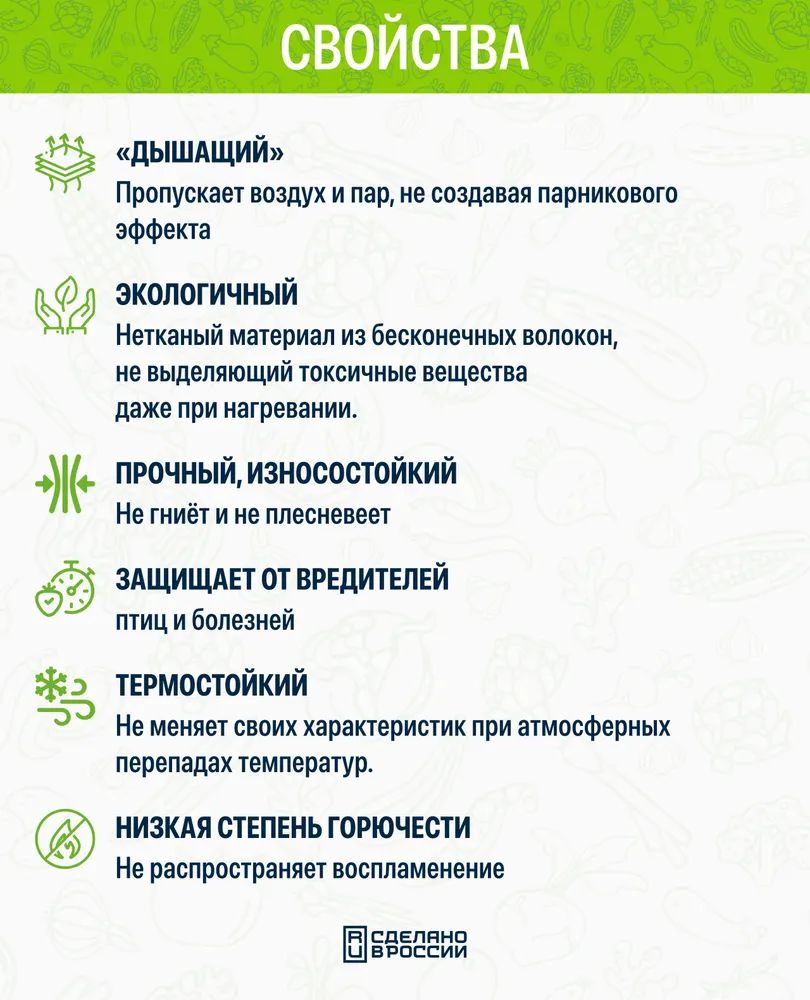 Укрывной материал для растений спанбонд 60, 3.2*10 м, 32м2
