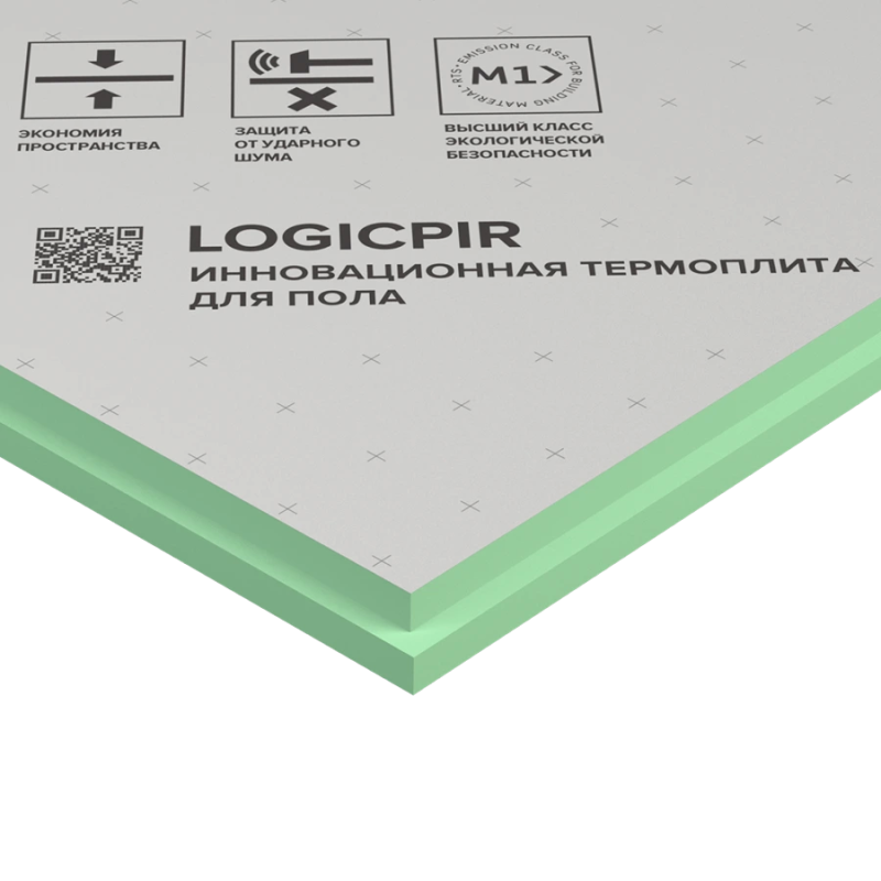 Утеплитель LOGICPIR Полы ФЛ/ФЛ L-1190х590х20 мм 8.64 м2