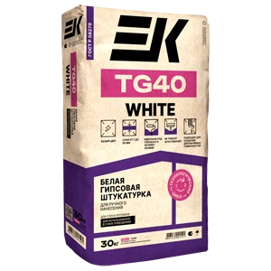 Штукатурка ЕК TG40 White белая 30 кг
