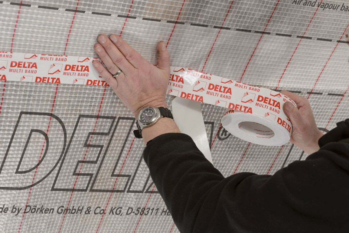Скотч армированный Delta Multi Band M60 25м х 60мм универсальный, односторонняя клейкая лента