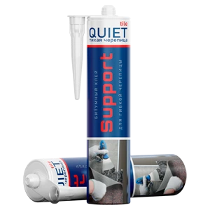 Клей для гибкой черепицы Quiet Tile Support 300 мл