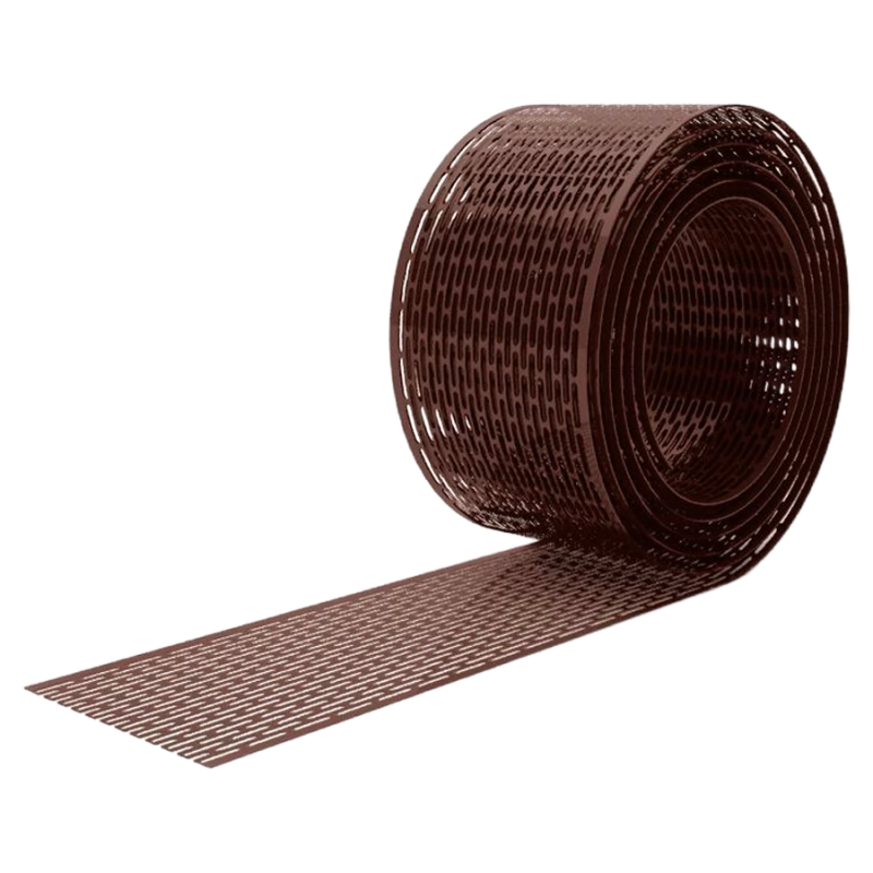 Вентиляционная лента для кровли коричневая 10 см х 5 м Well Roof