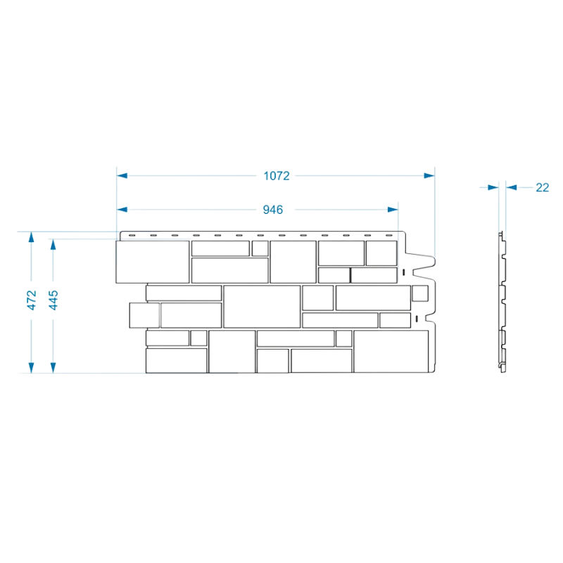 Фасадная панель Docke Burg Темный 4,2 м2