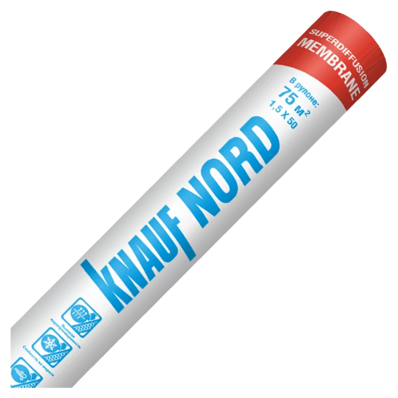 Супердиффузионная мембрана KNAUF NORD Superdiffusion 75 м2