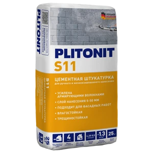 Штукатурка Plitonit S11 25 кг