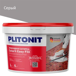 Затирка Plitonit Colorit Easy Fill Серый 1 кг