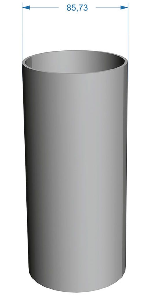Труба водосточная Docke Premium, пломбир (RAL 9003), 1.5 м / Труба водосточная ПВХ Деке Премиум