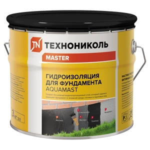 Мастика битумная Технониколь AquaMast для фундамента 3 кг