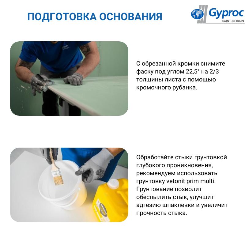 Шпаклевка для стен гипсовая Gyproc Superflot для стыков 5 кг/ швов гипсокартона.