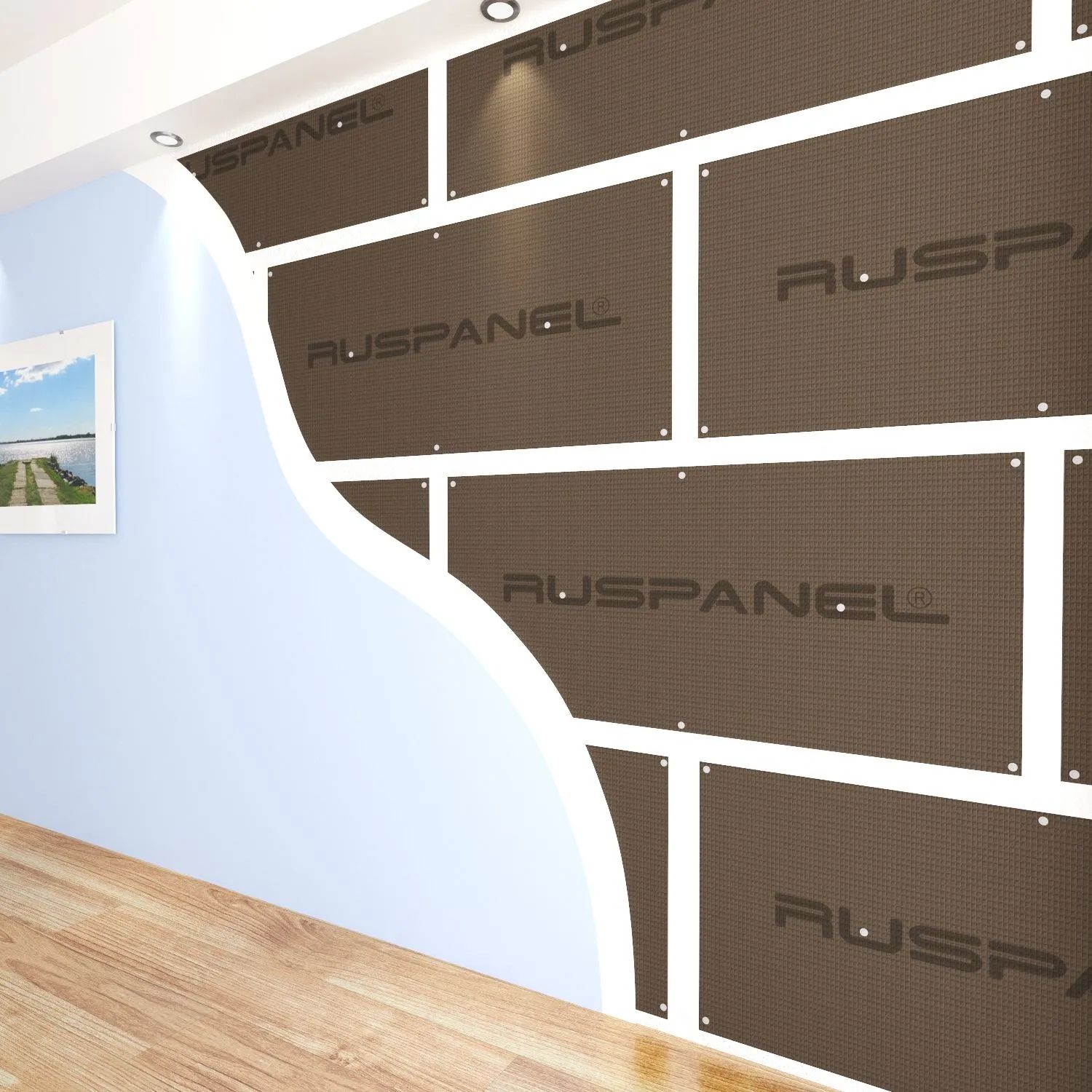 Звукоизоляционная панель Ruspanel RPG COMFORT 1250х595х22 мм 5 плит 3.71 м2